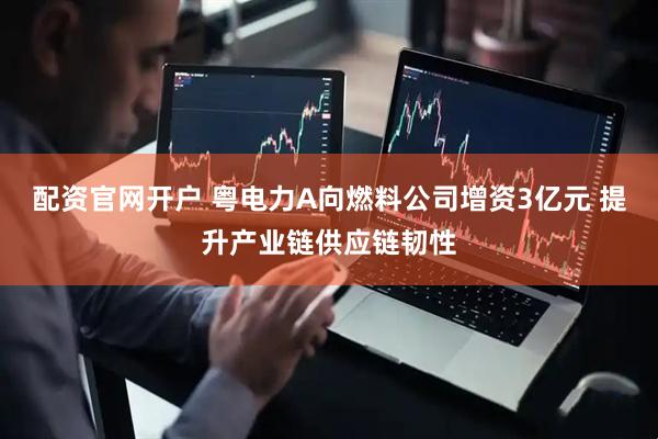 配资官网开户 粤电力A向燃料公司增资3亿元 提升产业链供应链韧性